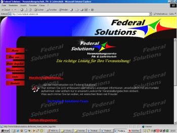 Die Alte Webseite von 1999